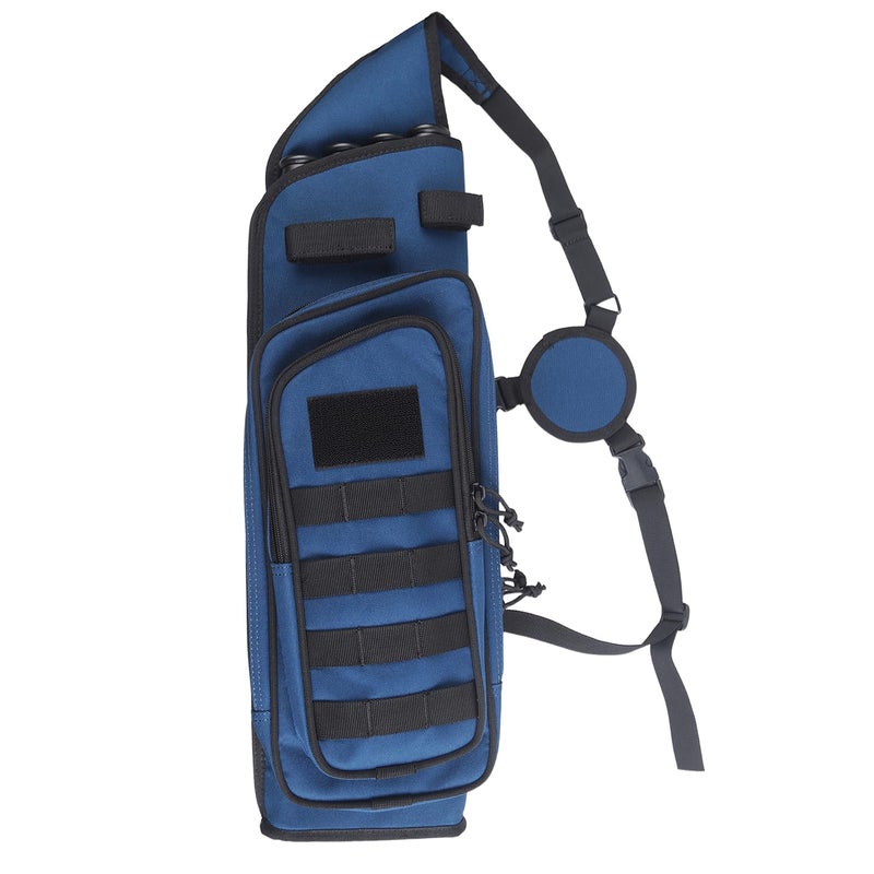 XTACER Multi-Function 4-Tubes Back Field Quiver Training Archery Arrow Quiver for Field Tips Arrows Takedown Bow (Black) - Image 1